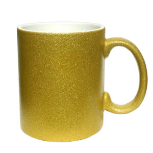 cana personalizata glitter aurie - Fără personalizare